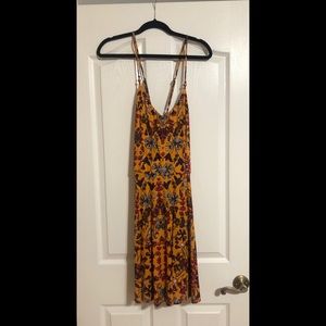 Floral Criss  Cross Back Summer Dress